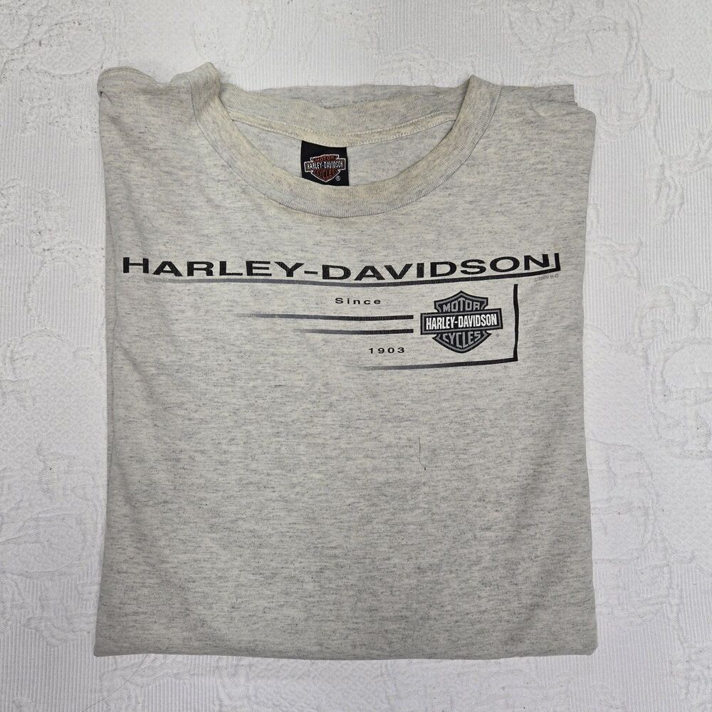 Harley Davidson Motorcycle USA Huston Texas Plus Size Shirt 3XL Vintage American